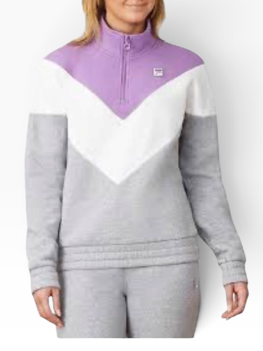 FILA Colorblock 1/4 Zip Fleece Pullover Sweatshirt NWT | XL Sporty Streetwear